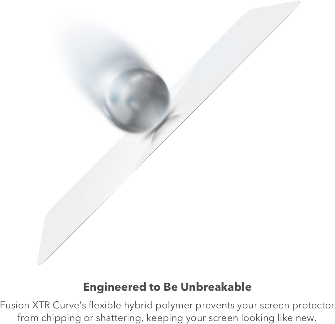 InvisibleShield Fusion XTR para Samsung Galaxy S22+ – Protección de pantalla híbrida flexible – con D3O – Filtro de luz azul – Ultra Touch Sensitive