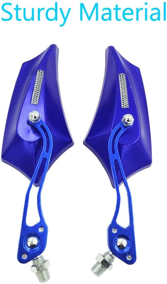 ESUPPORT Azul Universal Motocicleta Motocicleta Bicicleta 0.315 in 0.394 in Vista Trasera Espejo Lateral Scooter ATV