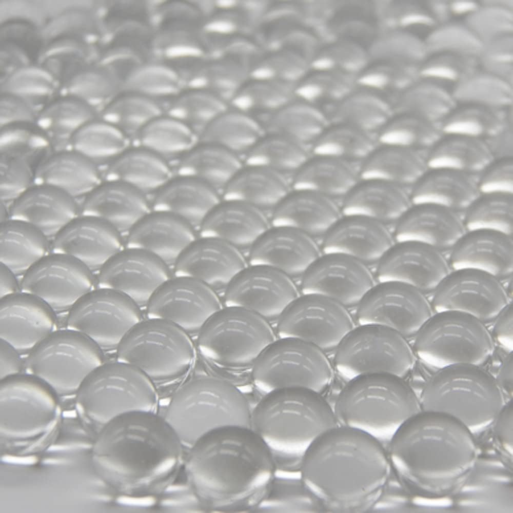 100 piezas de canicas de vidrio de 0.394 in a granel rellenos de jarrón redondo de mármol sólido transparente mármol mármol juegos