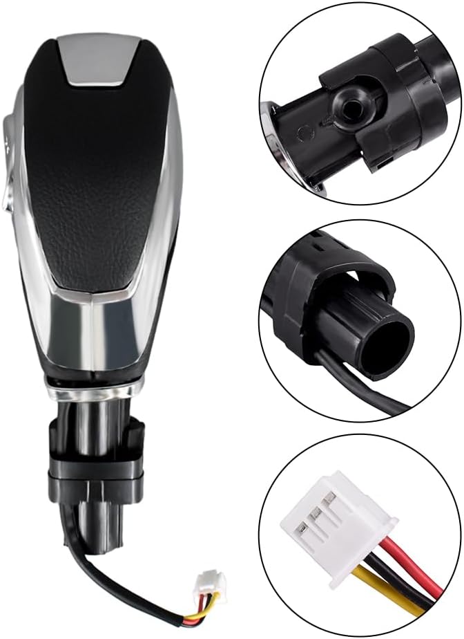CULMKARI Pomo de cambio automático con botón compatible con Ford Escape Fusion 2013-2016  Transit 2015-2020 Reemplazar DG9Z-7213-EA DG9Z7213-AA