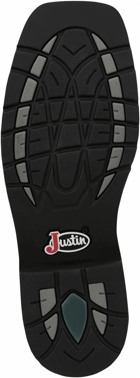 JUSTIN Driller Western Work Boot Steel Toe – Se4688 para hombre