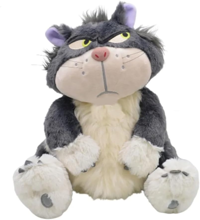12 Inch Lucifer Plush Cat, Cinderella Movie Character Lucifer Stuffed Animals, Lucifer Plush, Multicolor