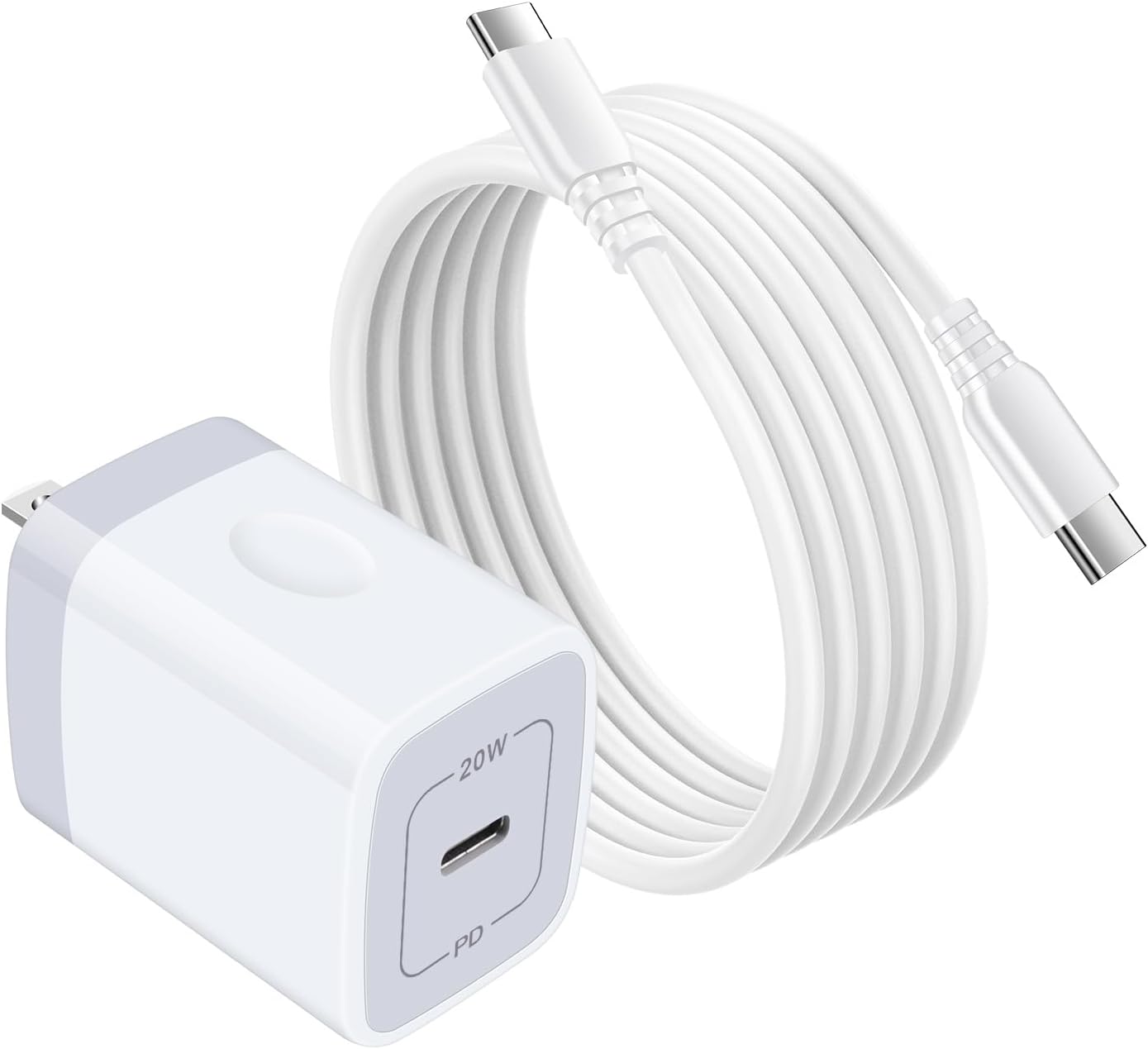 Cargador de teléfono rápido USB C de 20 W para Google Pixel 8 7 6 Pro 6a 5 5a 5G 4 3 2 XL, Samsung Galaxy A15 S24 S23 S22 Ultra 5G S21 FE S10 S10e