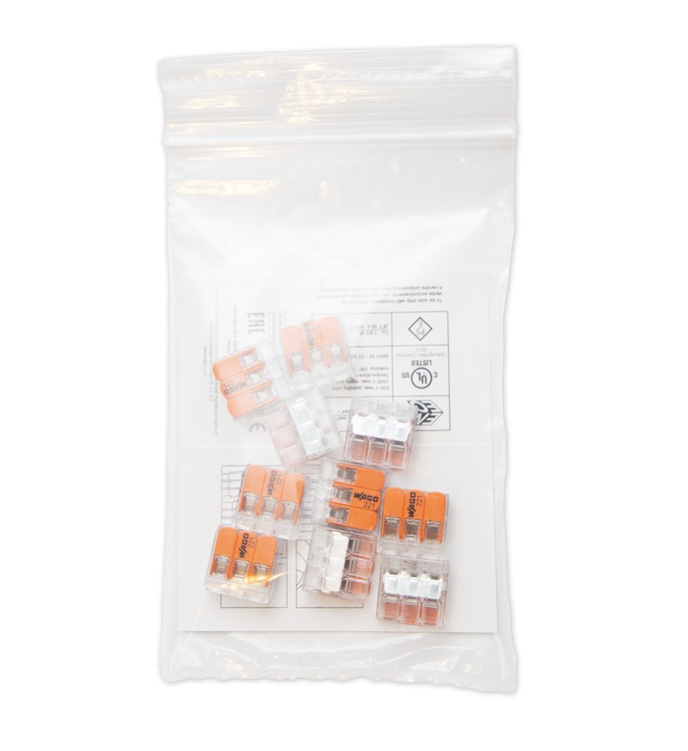 Wago 221-413 LEVER-NUTS 3 conectores compactos de conductores, 221-413