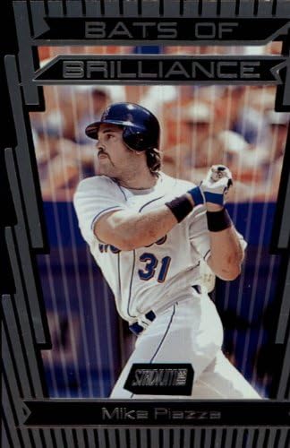 2000 Topps Stadium Club Bats of Brilliance Die Cuts Baseball Card #BB7 Mike Piazza