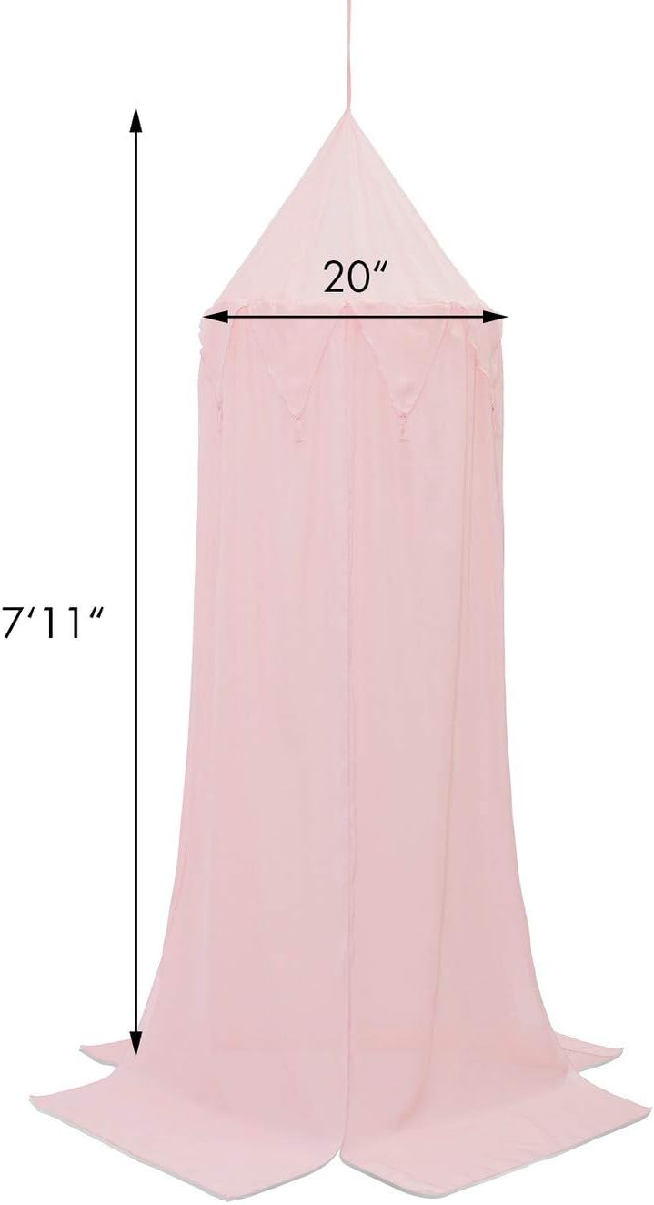 Borje Mosquitera para cama con cúpula redonda, rincón de lectura, tienda de campaña para niños, decoración de habitación para bebé