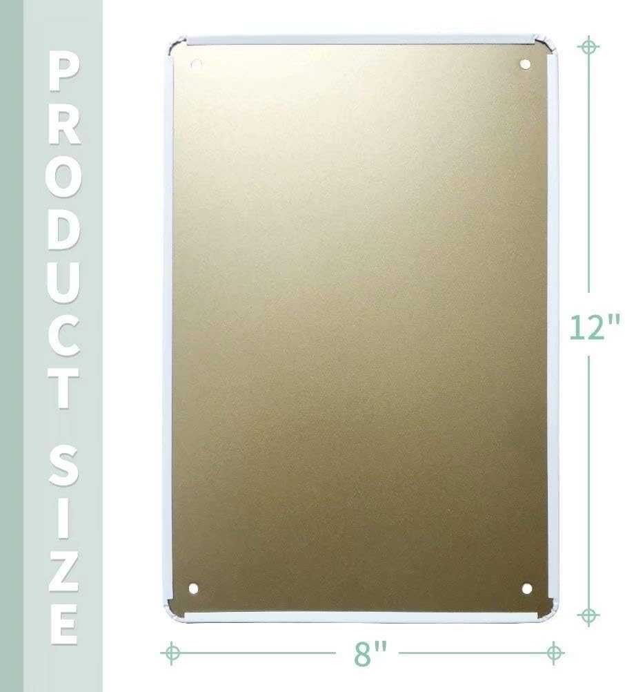 Póster de metal vintage  Celso Luiz Pereira Espiga Milho – Cartel de lata de 12 x 8 pulgadas, adecuado para decoración de pared de bares,