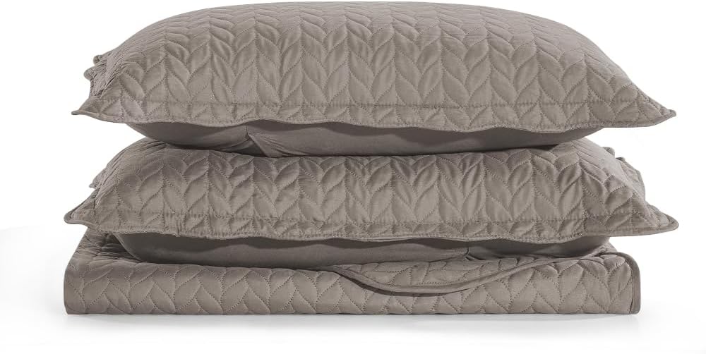 MOONLIGHT20015 Colcha tamaño King (106 x 96 pulgadas) con 2 fundas de almohada (20 x 36 + 2 pulgadas) para todas las estaciones. Juego de ropa de