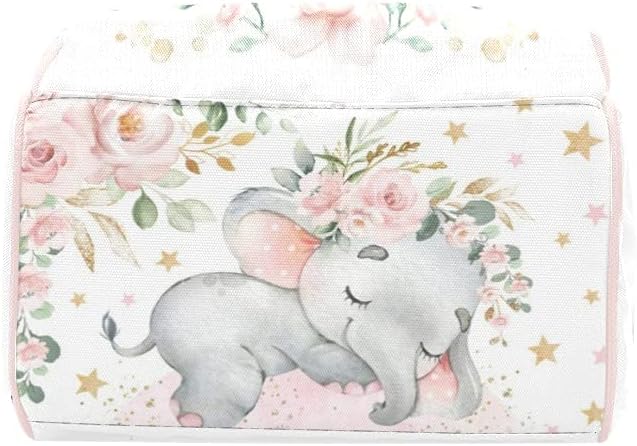 Mochila de pañales personalizada de flores, bolsa multifunción personalizada grande, mochila unisex para mamá, niño y niña, opción 9, Mochilas de