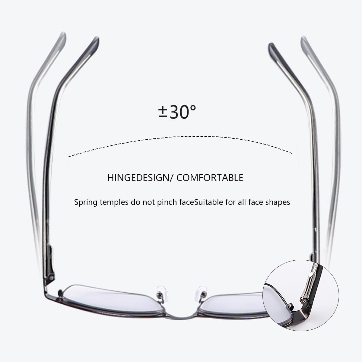 YIMI Lentes de sol fotocromáticos para miopía con bisagra de resorte UV400, lentes de sol con luz azul para hombres y mujeres (negro, -0.5,