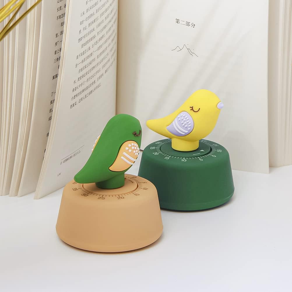 Chirp Bird – Temporizador de cocina para pájaros, temporizador de cocina, temporizador de pájaros Kawaii, recordatorio mecánico, alarma de cocina,