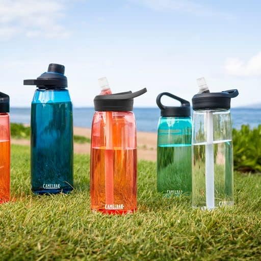 CamelBak Eddy+ Botella de agua con Tritan Renew  Tapa con popote.