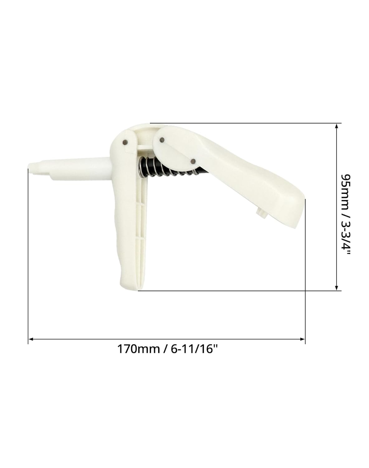 QWORK Pistola de compuesto dental, paquete de 4 pistolas dispensadoras de mezcla de impresión, pistolas dispensadoras compuestas, aplicador