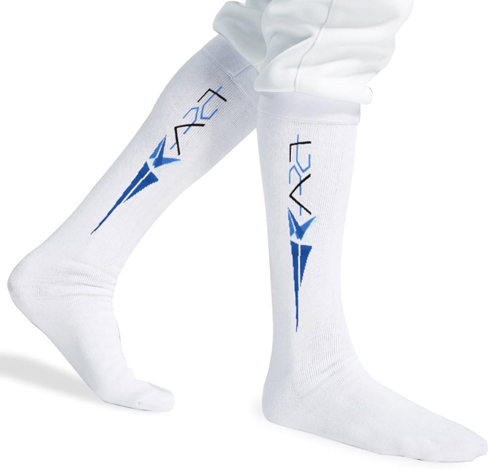 Calcetines de esgrima para espada, sable y papel de aluminio, medias protectoras de algodón para esgrima unisex para niños y adultos