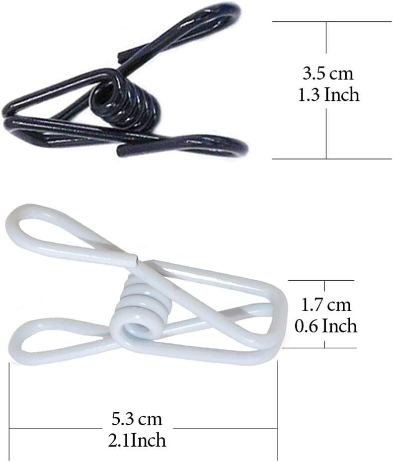 Yansanido – Juego de 30 clips de alambre de acero de 2 pulgadas (30 unidades), varios colores