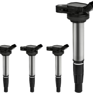 Paquete de 4 bobinas de encendido UF596 compatibles con Lexus CT200H Scion xD Toyota Corolla Matrix Prius Coil Reemplazo para C1714 UF619 Paquete de 4 bobinas de encendido UF596 compatibles con Lexus CT200H Scion xD Toyota Corolla Matrix Prius Coil Reemplazo para C1714 UF619