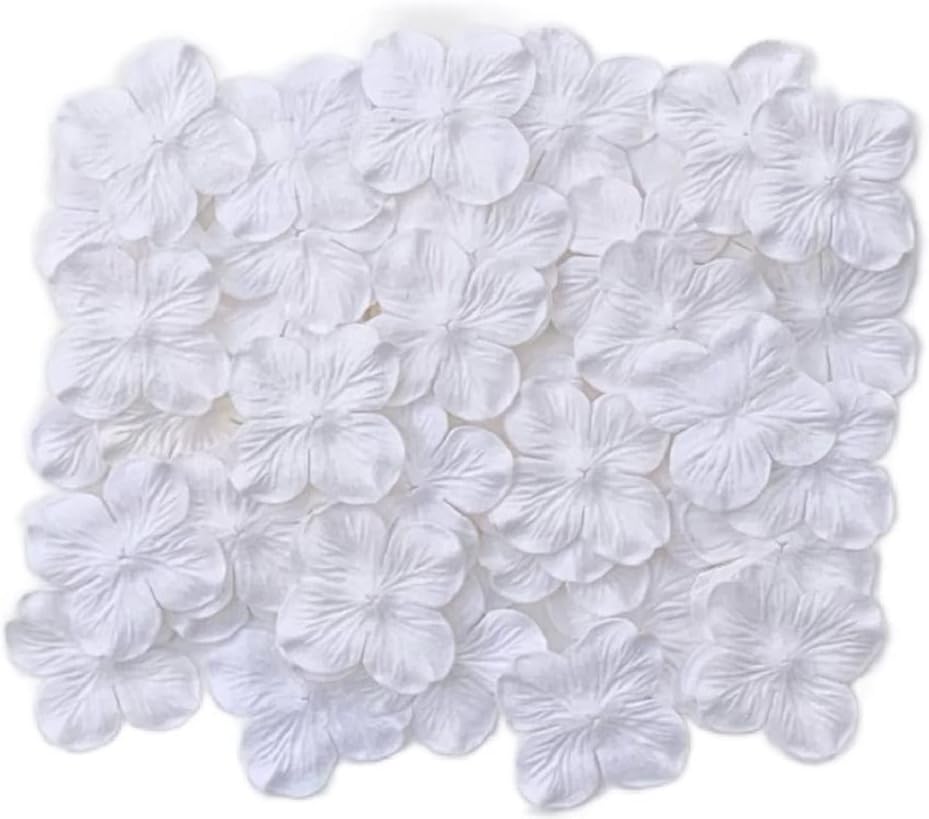 RATREE 888 50 piezas de papel de morera hechas a mano con hortensias de 2 x 2 pulgadas, flores de papel de morera para álbumes de recortes, boda,