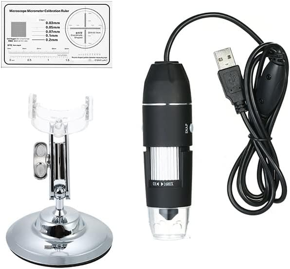 Handheld Digital Microscope Accessories Professional 1600X Digital USB Microscopio with OTG LED Light Magnifier with Stand Microscope Accessories