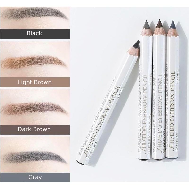 Lápiz de cejas japonés, 1 unidad, negromarrón oscuromarróngris (negro)