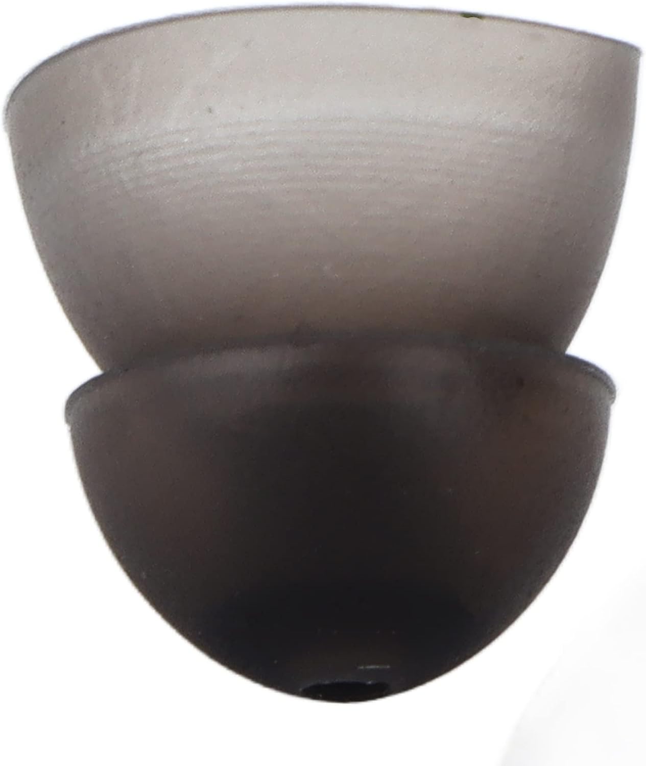 10 cúpulas, cúpulas de silicona suave, 0.315 pulgadas de doble capa tipo cerrado, lavables, antiestáticas, para accesorios de sonido auditivo (negro)