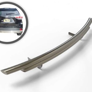 VANGUARD VGRBG-0830-0181SS – Protector de parachoques trasero de doble capa de acero inoxidable  Compatible con Toyota Highlander 20-24 VANGUARD VGRBG-0830-0181SS – Protector de parachoques trasero de doble capa de acero inoxidable  Compatible con Toyota Highlander 20-24