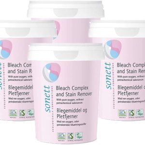 Sonett – Complejo de blanqueador orgánico y removedor de manchas para blanquear ropa blanca, eliminar manchas, 16 onzas15.87 oz (4 unidades) Sonett – Complejo de blanqueador orgánico y removedor de manchas para blanquear ropa blanca, eliminar manchas, 16 onzas15.87 oz (4 unidades)