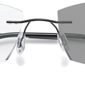 KISSOUL Gafas de lectura fotocromáticas progresivas multifocal, bloqueo de luz azul, transición, corte de diamante, lectores multifocales KISSOUL Gafas de lectura fotocromáticas progresivas multifocal, bloqueo de luz azul, transición, corte de diamante, lectores multifocales