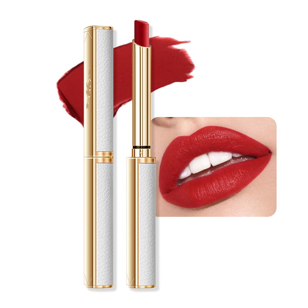 BINGBRUSH Juego de lápices labiales de terciopelo hidratante y sedoso, mate, de larga duración, impermeable, de color liso, lápiz labial nutritivo