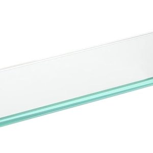 JQK Estante de vidrio para baño dorado, almacenamiento de ducha de vidrio templado de 20 por 5 pulgadas, montaje de pared dorado cepillado de acero JQK Estante de vidrio para baño dorado, almacenamiento de ducha de vidrio templado de 20 por 5 pulgadas, montaje de pared dorado cepillado de acero