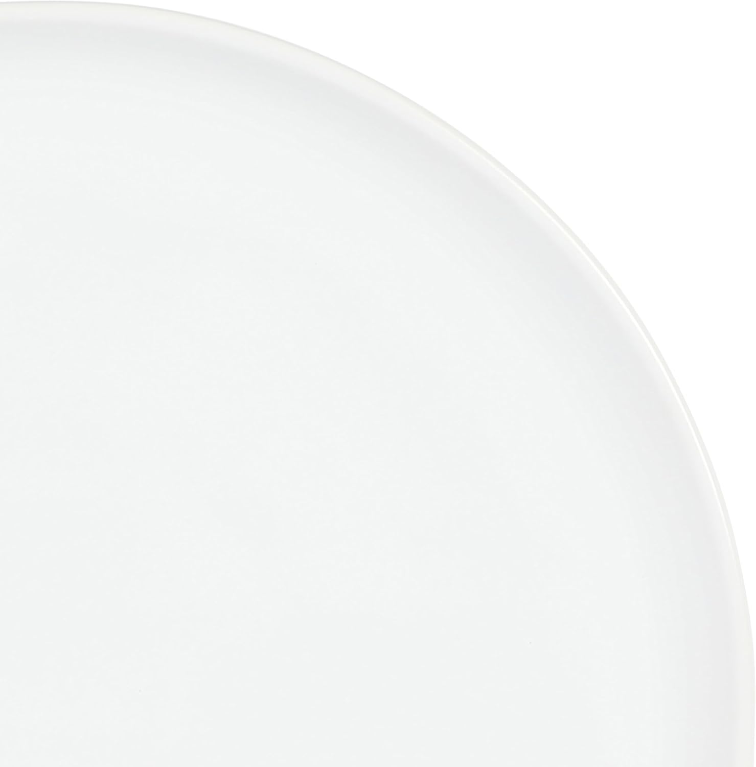 Gibson Home Serenade – Juego de platos y cuencos de cerámica mate, 16 piezas, fabricado en Tailandia, color blanco mate