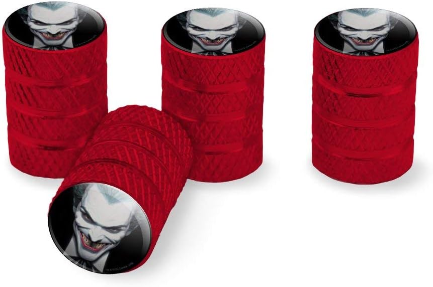 Batman Alex Ross Joker Head – Tapones de válvula de aluminio