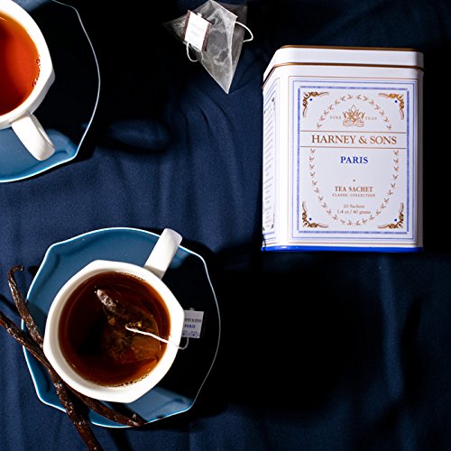Harney & Sons Lata de té de especias de canela caliente + té negro de París