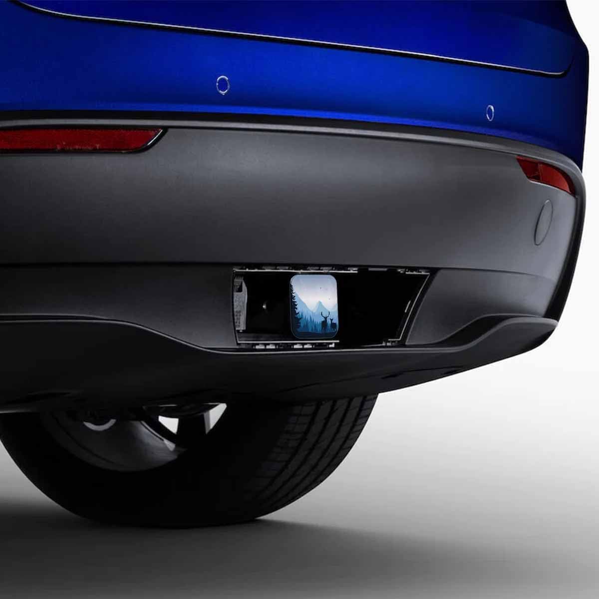 Beabes Cubiertas de enganche de ciervos de 2 pulgadas, cubierta de enganche de remolque de ciervos, accesorios exteriores de automóvil, cubierta de