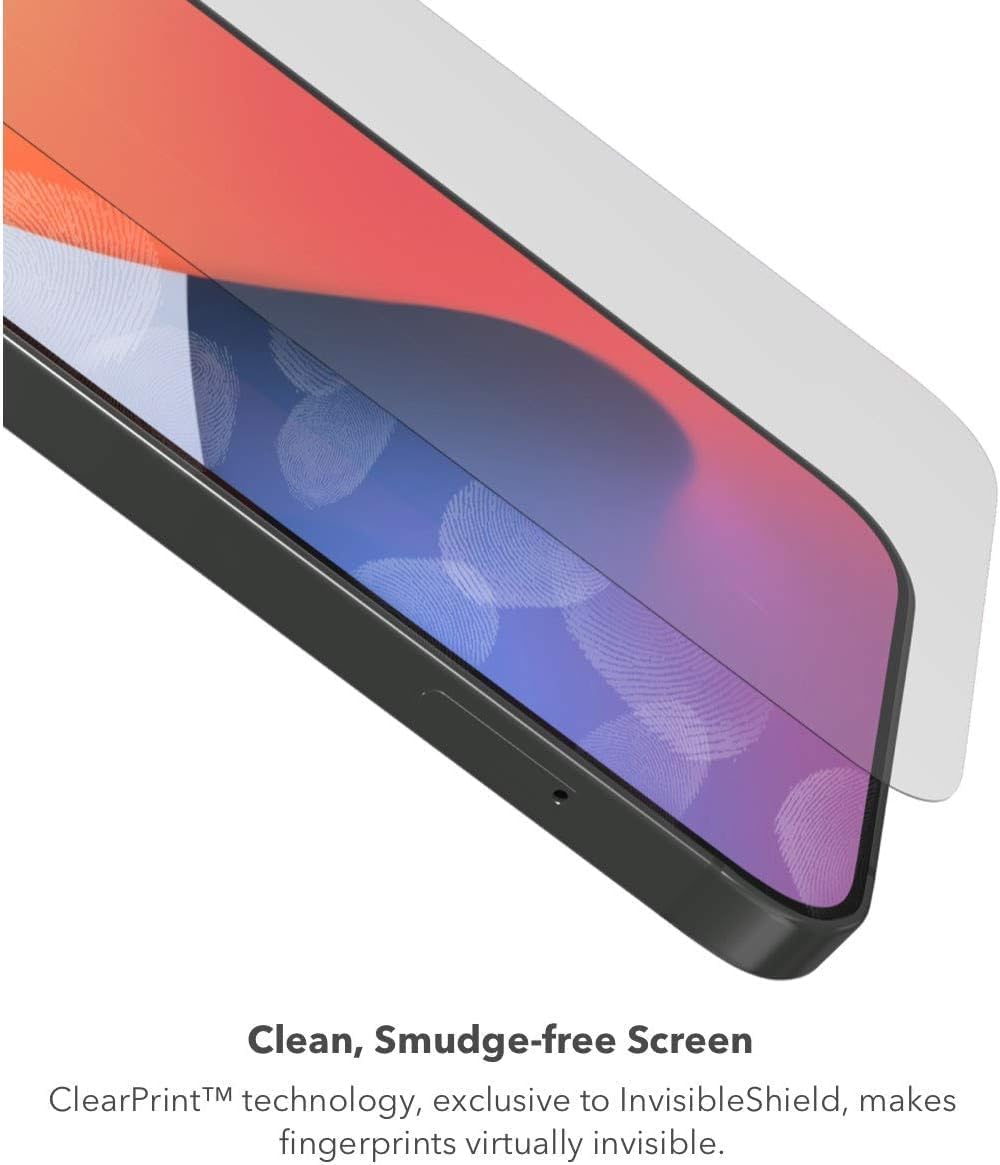 ZAGG InvisibleShield Glass Elite+ Plus – Protector de pantalla para iPhone SE (2 generación 2020 y 3 generación 2022), iPhone 8 y iPhone 7, vidrio