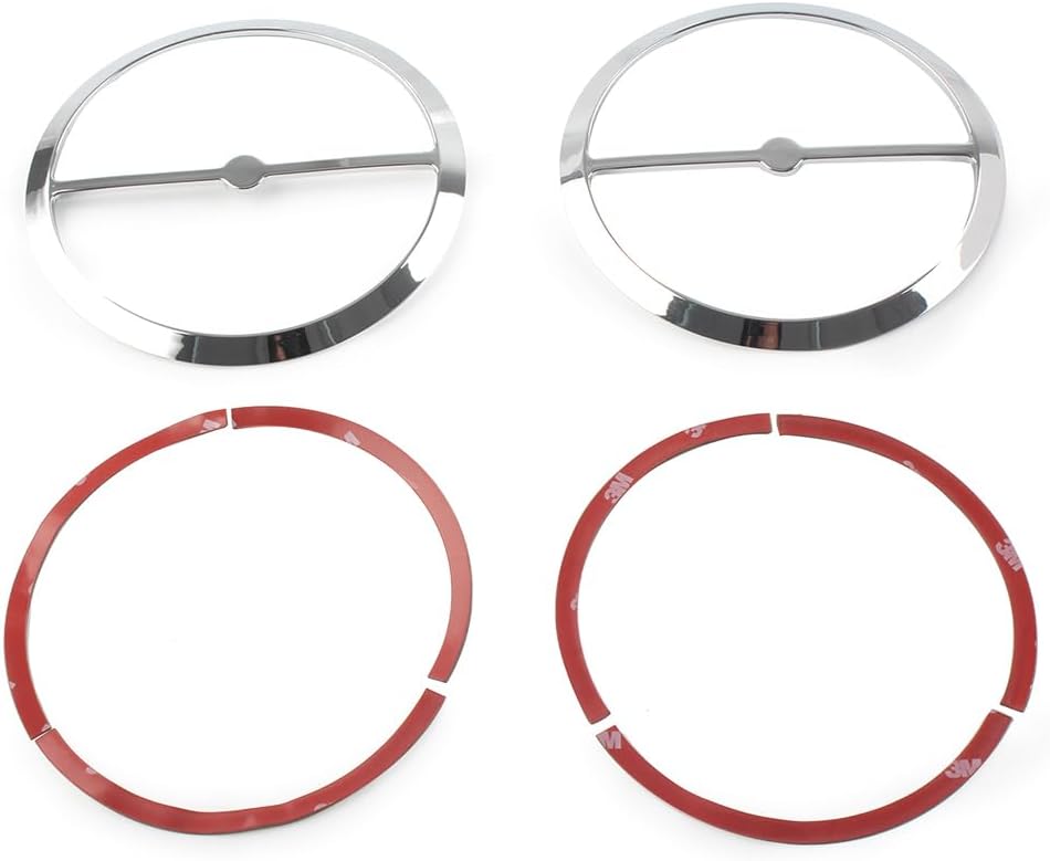 GZYF Cubierta de anillo para bocina izquierda y derecha, cubierta de parrilla para altavoz de motocicleta para Harley Electra Glide, Street Glide,