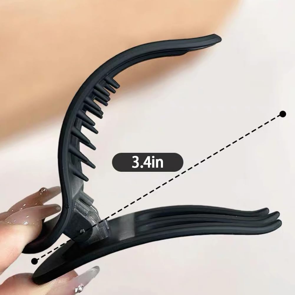 7 pinzas para el cabello curvadas clásicas de pico de pato para el cabello, pinzas de pelo antideslizantes para cola de caballo francesa, pinzas