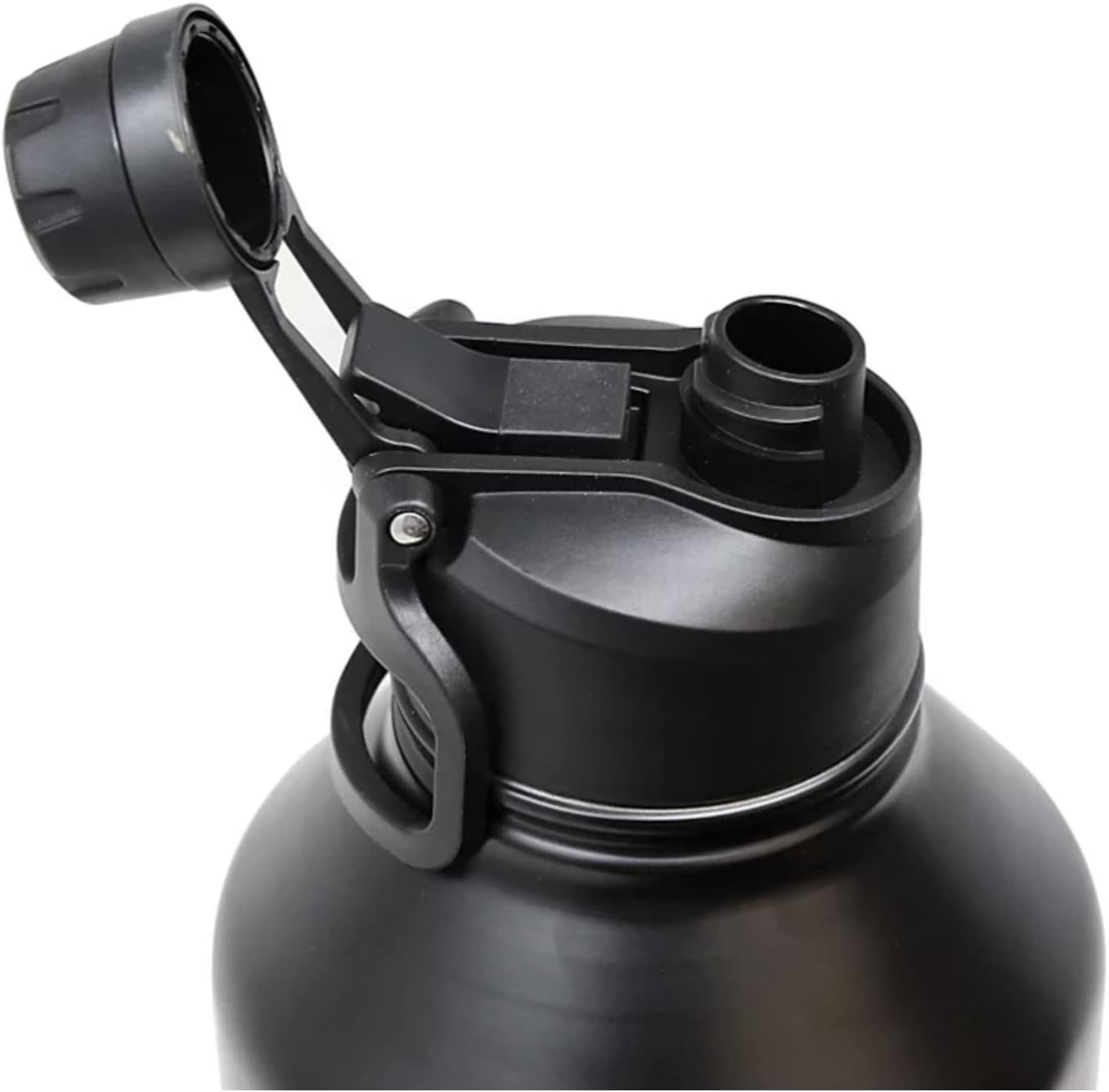 Hydraflow – Botella de acero inoxidable de doble pared de 64 onzas con tapa 2 en 1