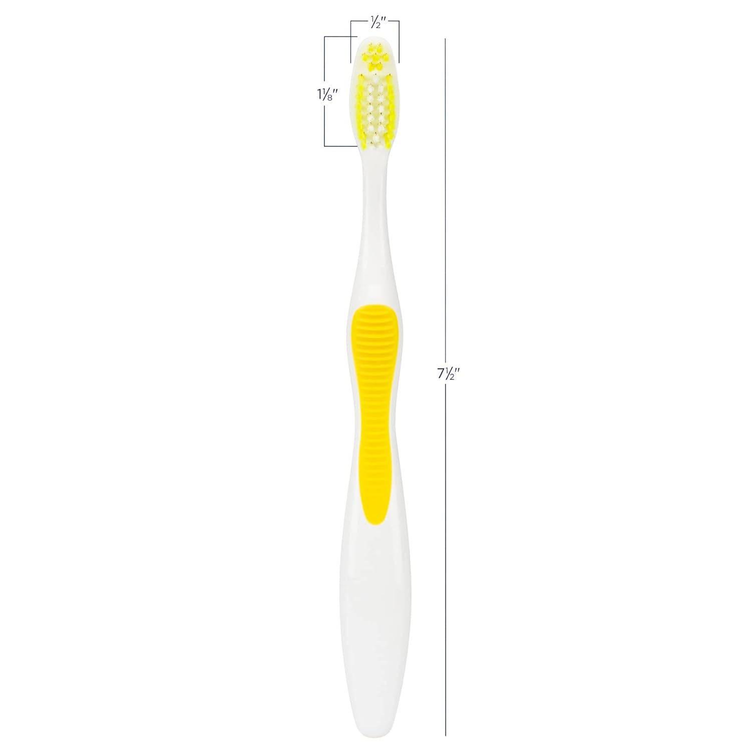 SmileGoods – Cepillo de dientes A352, 35 mechones de cerdas suaves, empaquetados individualmente, colores surtidos, paquete a granel de 72