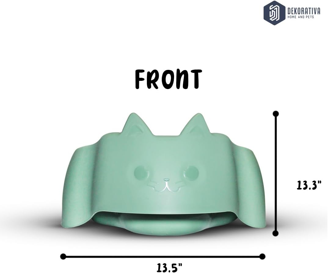 CAT FACE – Caja pequeña, caja de arena duradera para gatos, libre de BPA (negro)