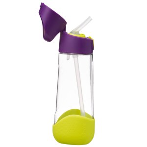 b.box Botella de agua de Tritan de 20 onzas  Botella de agua grande y moderna con popote abatible para niños, a prueba de derrames, sin BPA (Passion b.box Botella de agua de Tritan de 20 onzas  Botella de agua grande y moderna con popote abatible para niños, a prueba de derrames, sin BPA (Passion