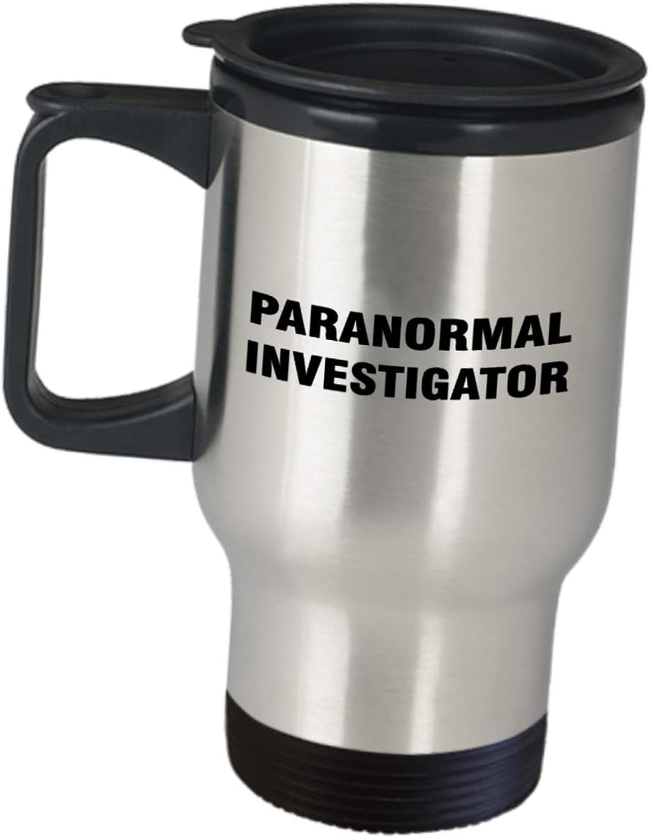 Appreciation Idea for Paranormal Investigator Unique Awesome Design – Coffee Tumbler Travel Mug Hunting Team Haunted House Phenomena Activity