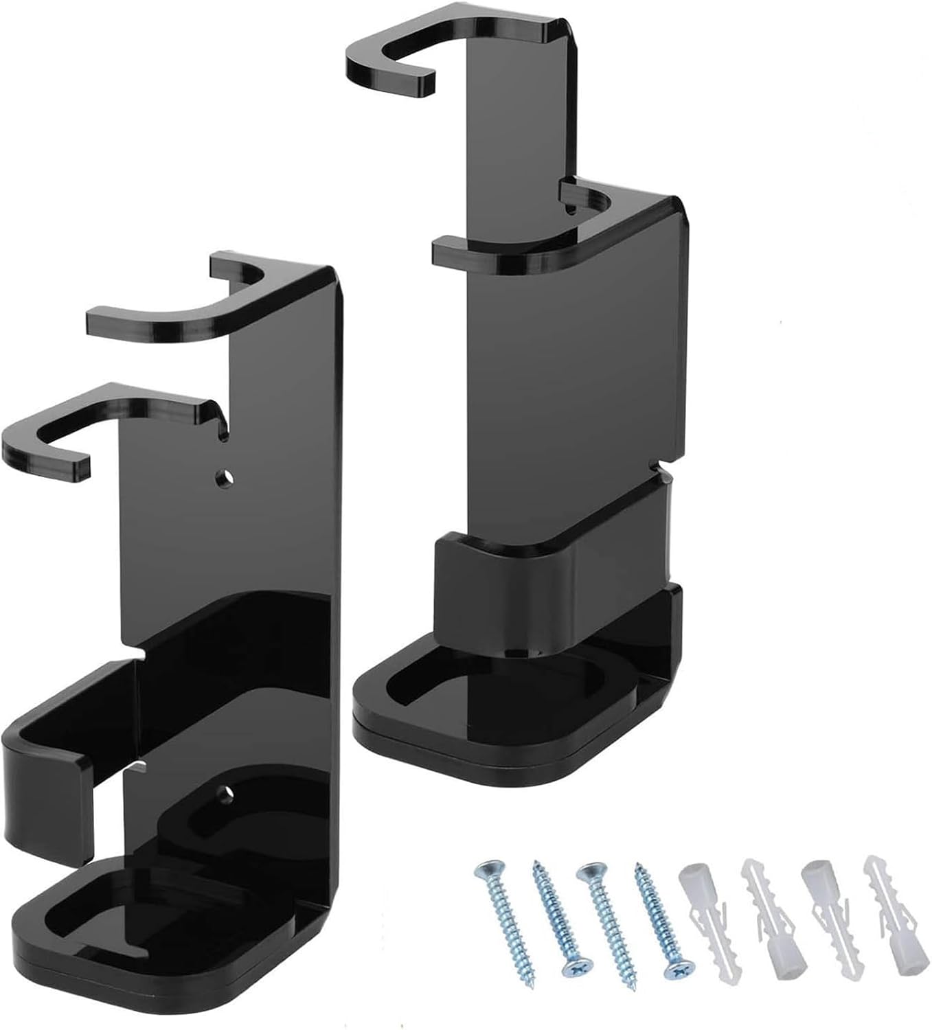 2pcs Rust Proof Lightsaber Stand Acrylic Clear Rack Wall Mounted Sword Display Stand With Screws For Martial Enthusiast Rust Proof Acrylic Stand