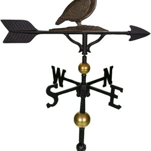 Veleta de codorniz de hierro sueco de lujo, 32 pulgadas Veleta de codorniz de hierro sueco de lujo, 32 pulgadas