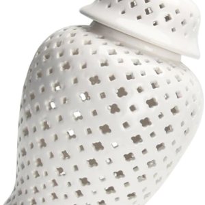 HOMSFOU Tarro de jengibre, tarro de almacenamiento con arreglo floral, jarrón de ajo, decoración artesanal para el hogar, oficina, estantería, sala HOMSFOU Tarro de jengibre, tarro de almacenamiento con arreglo floral, jarrón de ajo, decoración artesanal para el hogar, oficina, estantería, sala