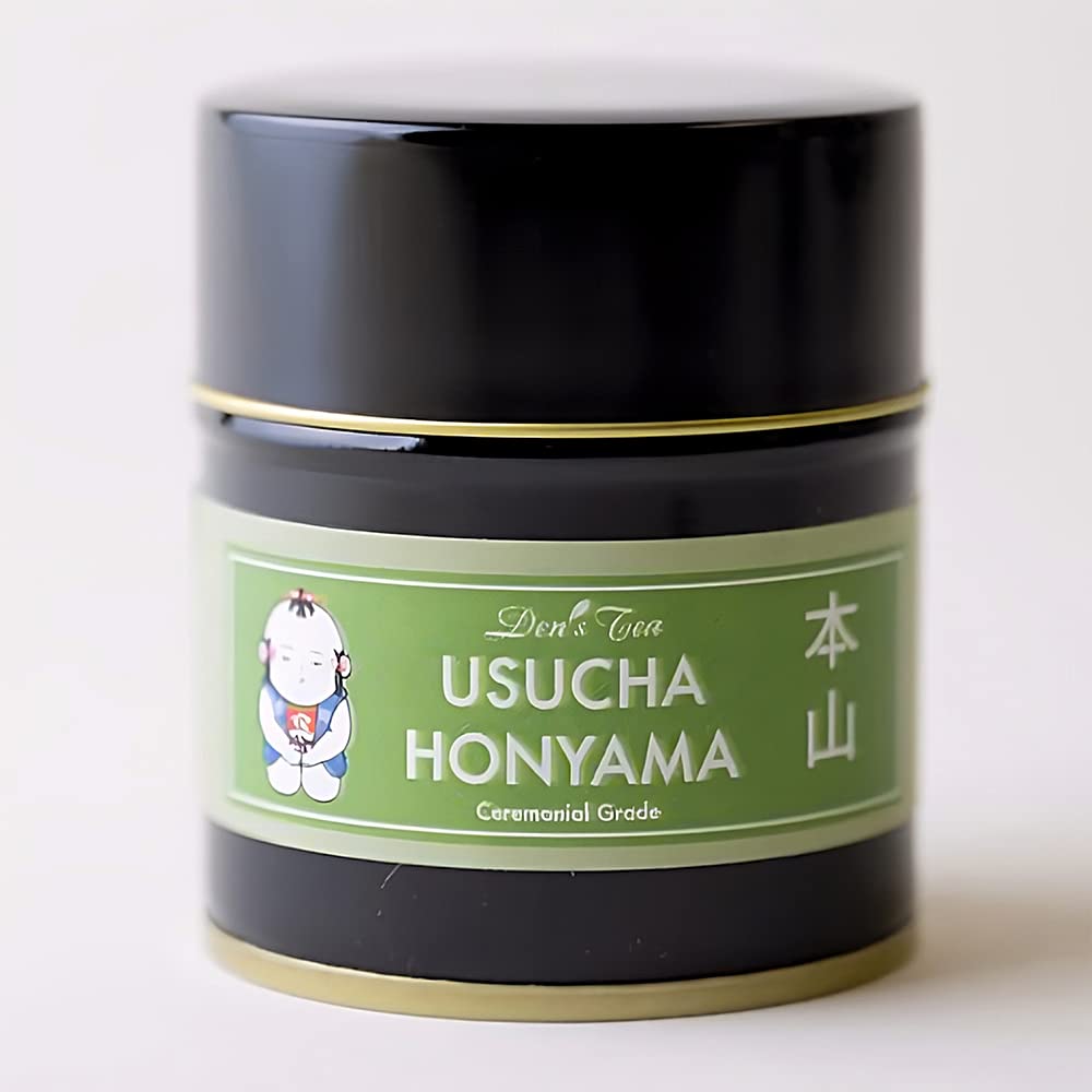 Den’s Tea Matcha Usucha Honyama, té verde japonés de Honyama, Shizuoka, Japón (0.71 oz)