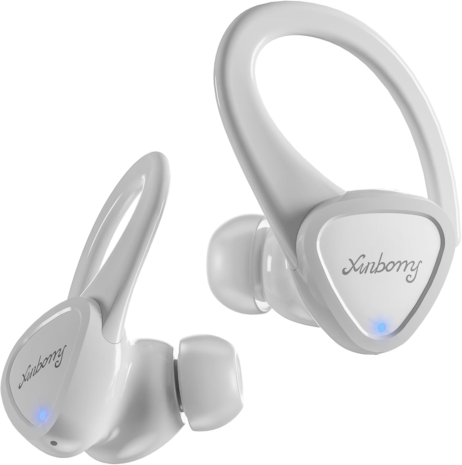 Auriculares inalámbricos Bluetooth con estuche de carga, ENC integrados, TWS Bluetooth 5.3, 60 horas de tiempo de reproducción con sonido HiFi,