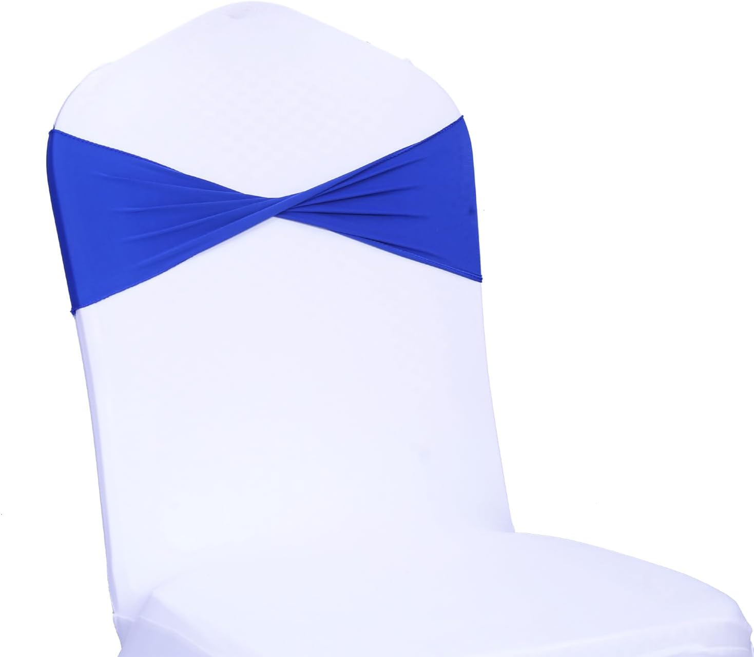 MDS – Paquete de 25 cintas elásticas de elastano para sillas de comedor, lazos sin hebilla deslizante, ajuste universal para bodas, baby shower,