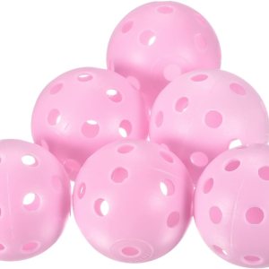PATIKIL Pelotas de práctica de golf, entrenamiento hueco de flujo de aire de plástico con agujeros para práctica de swing en interiores PATIKIL Pelotas de práctica de golf, entrenamiento hueco de flujo de aire de plástico con agujeros para práctica de swing en interiores