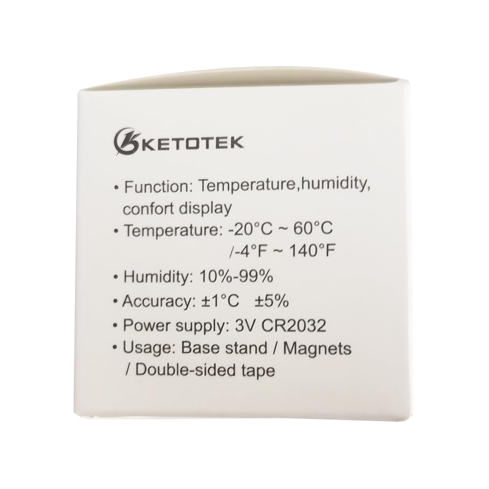 Termómetro digital para interiores, higrómetro, paquete de 5 monitores de temperatura ambiente y humedad con indicador de comodidad para casa,