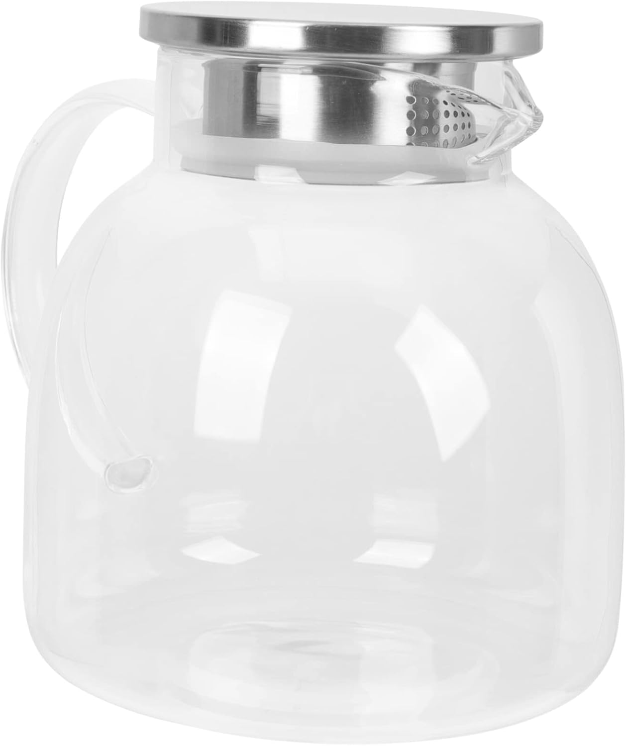 UPKOCH Jarra de acero inoxidable con tapa, contenedor de jugo, jarra de leche, botella de agua con tapa, jarra de agua de vidrio, jarra de té,